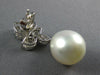 1.52CT DIAMOND & AAA SOUTH SEA PEARL 18KT WHITE GOLD MULTI LEAF HANGING EARRINGS