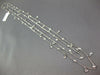 EXTRA LONG 2.20CT DIAMOND 14K WHITE GOLD 3D BY THE YARD CHANDELIER LOVE NECKLACE