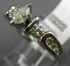 ESTATE .80CT ROUND & MARQUISE DIAMOND 14KT WHITE GOLD 3D CLASSIC ENGAGEMENT RING