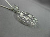 ANTIQUE 1.15CT DIAMOND 14K WHITE GOLD CROSS 3D CIRCULAR STAR BURST PENDANT 17742