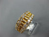 ESTATE WIDE 1.20CT DIAMOND 14K YELLOW GOLD 3D CLASSIC MULTI BAR ANNIVERSARY RING