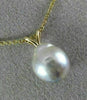 ESTATE AAA SOUTH SEA PEARL 14KT YELLOW GOLD 3D CLASSIC SOLITAIRE PENDANT #26258