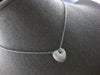 ESTATE .50CT DIAMOND 14KT WHITE GOLD 3D CLASSIC ROUND PAVE PUFF HEART PENDANT