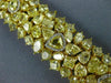 LARGE 52.92CT WHITE & FANCY YELLOW DIAMOND 18KT TWO TONE GOLD 3D TENNIS BRACELET