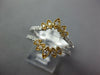.37CT DIAMOND 14K 2 TONE GOLD 3D FILIGREE MARQUISE SHAPE INSERT ANNIVERSARY RING