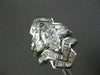 LARGE 4.26CT DIAMOND MARQUISE & ROUND PLATINUM ENGAGEMENT WEDDING INSERT RING