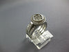 LARGE 1.53CT DIAMOND 14KT 2 TONE GOLD 3D HALO BEZEL ENGAGEMENT WEDDING RING SET