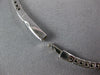 ESTATE .97CT DIAMOND 14KT WHITE GOLD 3D 1.5mm SEMI ETERNITY CUFF TENNIS BRACELET