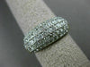 ESTATE WIDE 1.85CT DIAMOND 14KT WHITE & YELLOW GOLD 3D PAVE ANNIVERSARY RING 300