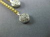 ESTATE .72CT DIAMOND & AAA SAPPHIRE 14K YELLOW GOLD FLOWER LARIAT NECKLACE 21669
