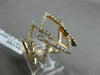 ESTATE MASSIVE .95CT DIAMOND 18KT ROSE GOLD 3D DIAMOND SHAPE SEMI ETERNITY RING