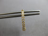 ESTATE .46CT DIAMOND 18K YELLOW GOLD 3D CLASSIC OVAL HUGGIE FUN HANGING EARRINGS