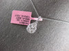 LARGE 1.02CT DIAMOND 14KT WHITE 3D GOLD INVISIBLE PEAR SHAPE TEAR DROP PENDANT