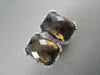 ANTIQUE 18KT 32.44CTW CLIP ON SMOKY TOPAZ & DIAMOND EARRINGS ONE OF A KIND!!!!!