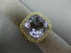 LARGE 10.93CT DIAMOND & AAA EXTRA FACET AMETHYST 14K TWO TONE GOLD FILIGREE RING