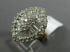 ESTATE LARGE 1.92CT DIAMOND 18K WHITE GOLD MARQUISE CLUSTER FRIENDSHIP LOVE RING