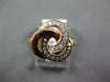 .25CT WHITE & CHOCOLATE FANCY DIAMOND 14KT ROSE GOLD LOVE KNOT FLOWER FUN RING