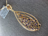 LARGE 5.04CT DIAMOND & AAA AMETHYST & SAPPHIRE 18KT ROSE GOLD TEAR DROP PENDANT