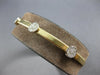 .31CT DIAMOND 14KT 2 TONE GOLD 3D PAST PRESENT FUTURE FLEXIBLE BANGLE BRACELET