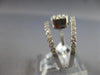 .59CT DIAMOND 14KT WHITE GOLD 3D ROUND CLUSTER SQUARE 3 ROW CRISS CROSS FUN RING