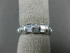 .87CT ROUND & BAGUETTE DIAMOND 14K WHITE GOLD 3D THREE ROW ANNIVERSARY RING 1222