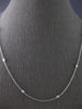ESTATE .50CT DIAMOND 14KT WHITE GOLD 3D ROUND CLASSIC BY THE YARD LOVE NECKLACE