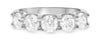 EXTRA LARGE 2.50CT DIAMOND 14K WHITE GOLD CLASSIC 5 STONE ROUND ANNIVERSARY RING
