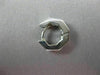 ESTATE .40CT DIAMOND 3D HEXAGON 14K WHITE GOLD HUGGIE EARRINGS STUNNING #19103