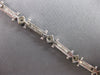 .75CT DIAMOND 14KT WHITE GOLD ROUND ETOILE FILIGREE SQUARE FUN TENNIS BRACELET