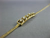 ESTATE 14KT YELLOW GOLD 3D SIX STONE FUN BRACELET