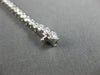 ESTATE 3.90CT ROUND DIAMOND 18KT WHITE GOLD 3D TWO PRONG CLASSIC TENNIS BRACELET