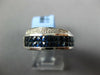 3.43CT DIAMOND & AAA SAPPHIRE 18KT WHITE GOLD ROUND & PRINCESS ANNIVERSARY RING