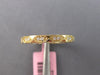ESTATE .11CT DIAMOND 14K YELLOW GOLD CLASSIC ROUND FILIGREE TRIANGULAR LOVE RING