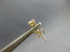 ESTATE .33CT DIAMOND 14KT YELLOW GOLD 3D ROUND CLASSIC FOUR PRONG STUD EARRINGS