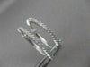 ESTATE .88CTW DIAMOND SHARED PRONG 16MM 14K WHITE GOLD FRONT HOOP EARRINGS 20985