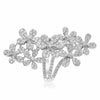 ESTATE LARGE 2.64CT DIAMOND 18KT WHITE GOLD 3D MULTI FLOWER FUN RING
