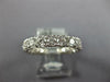 .93CT DIAMOND 18KT WHITE GOLD 3D ROUND MULTI HEART 3/4 ETERNITY ANNIVERSARY RING