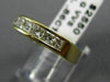 ESTATE .86CT DIAMOND 14K YELLOW GOLD 3D PRINCESS CHANNEL ANNIVERSARY RING #22474