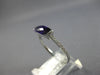 ESTATE 1.31CT DIAMOND & AAA AMETHYST 14KT WHITE GOLD 3D CLASSIC BAR RING