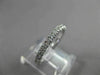 ESTATE .60CT DIAMOND 14KT WHITE GOLD ROUND STONE ETERNITY ENGAGEMENT RING #21626