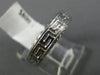 ESTATE 18KT WHITE GOLD 3D GREEK KEY FILIGREE WEDDING ANNIVERSARY RING #1516