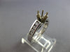 .32CT DIAMOND 14KT WHITE GOLD SIX PRONG CHANNEL SEMI MOUNT ENGAGEMENT RING 28078