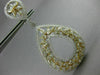 MASSIVE 16.43CT WHITE & FANCY YELLOW DIAMOND 18KT TWO TONE GOLD HANGING EARRINGS