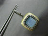 ESTATE .60CT DIAMOND & LIGHT QUARTZ 14KT BLACK & YELLOW GOLD FILIGREE EARRINGS