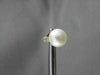 ESTATE .16CT DIAMOND & AAA SOUTH SEA PEARL 14K WHITE GOLD STUD EARRINGS #1772