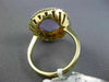 ESTATE LARGE 4.51CT WHITE CHOCOLATE FANCY DIAMOND AMETHYST 14KT YELLOW GOLD RING