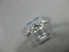 ESTATE .84CT DIAMOND 14KT WHITE GOLD PAST PRESENT FUTURE ENGAGEMENT RING #20723