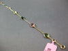 5.07CT AAA MULTI COLOR TOURMALINE 14KT YELLOW GOLD OVAL BY THE YARD FUN BRACELET