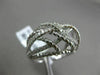 ESTATE WIDE .51CT DIAMOND 18KT WHITE GOLD 3D INFINITY WOVEN CRISS CROSS FUN RING