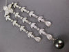 EXTRA LARGE 3.0CT DIAMOND & AAA TAHITIAN PEARL 18K WHITE GOLD CHANDELIER PENDANT